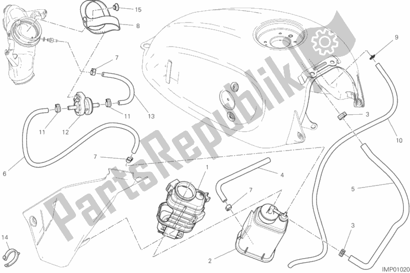 Alle onderdelen voor de Heteluchtpijpje van de Ducati Scrambler Desert Sled 803 2017